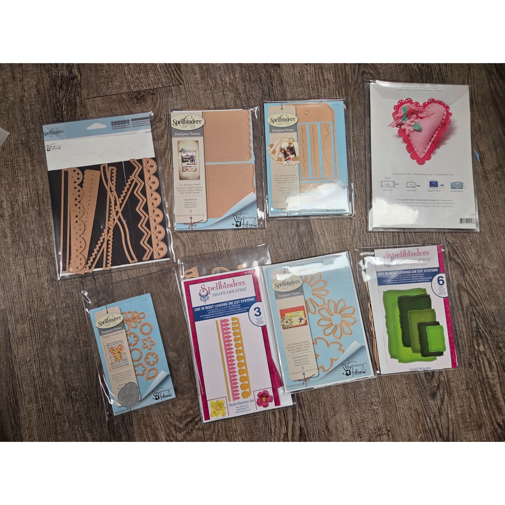 Spellbinders Dies Lot Scrapbooking Crafting Paper Set of 8